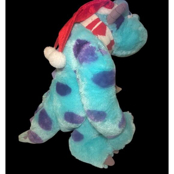 Disney Pixar Monsters Inc. Sulley Holiday Plush Toy with Santa Hat & Scarf - Picture 3 of 6